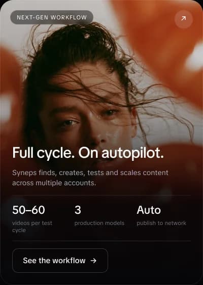 Automated full-cycle content production concept
